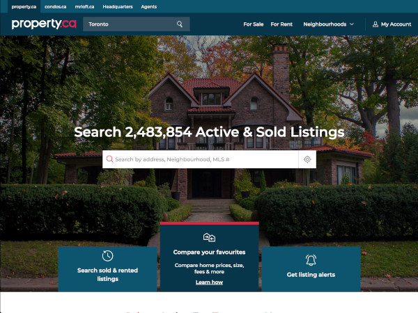 Property homepage